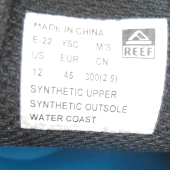 Reef Water Coast Boat Shoes Sz‎ 12 - Picture 10 of 12
